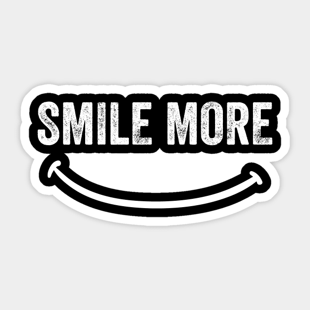 Smile more Sticker by captainmood